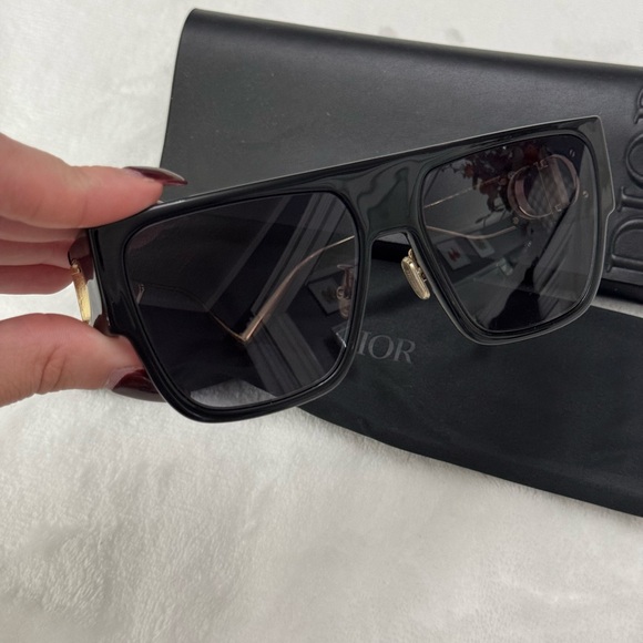 🎆Dior Sunglasses 30 Montaigne Flat Top Black - Picture 3 of 7